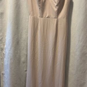 Vera Wang Pale Blush Maxi Dress